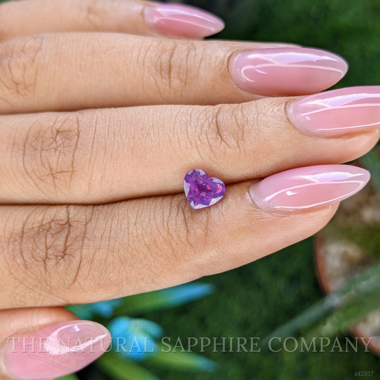 0.99 Ct. Pinkish Purple Sapphire from Tanzania