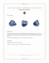 3.37 Ct. Blue Sapphire from Ceylon (Sri Lanka) Appraisal