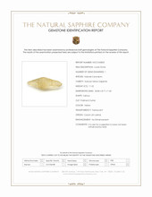 11.52 Ct. Yellow Sapphire Crystal from Ceylon (Sri Lanka) Scan Report