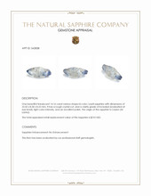 14.16 Ct. Bi Color / Parti Sapphire from Ceylon (Sri Lanka) Appraisal