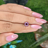 1.28 Ct. Purplish Pink Sapphire from Tanzania Life Style