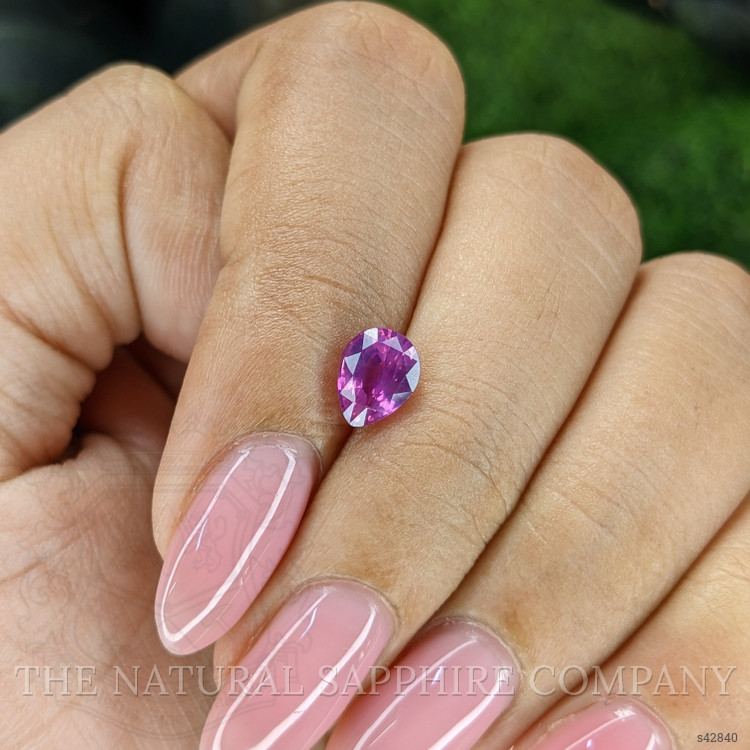 1.32 Ct. Purplish Pink Sapphire from Tanzania