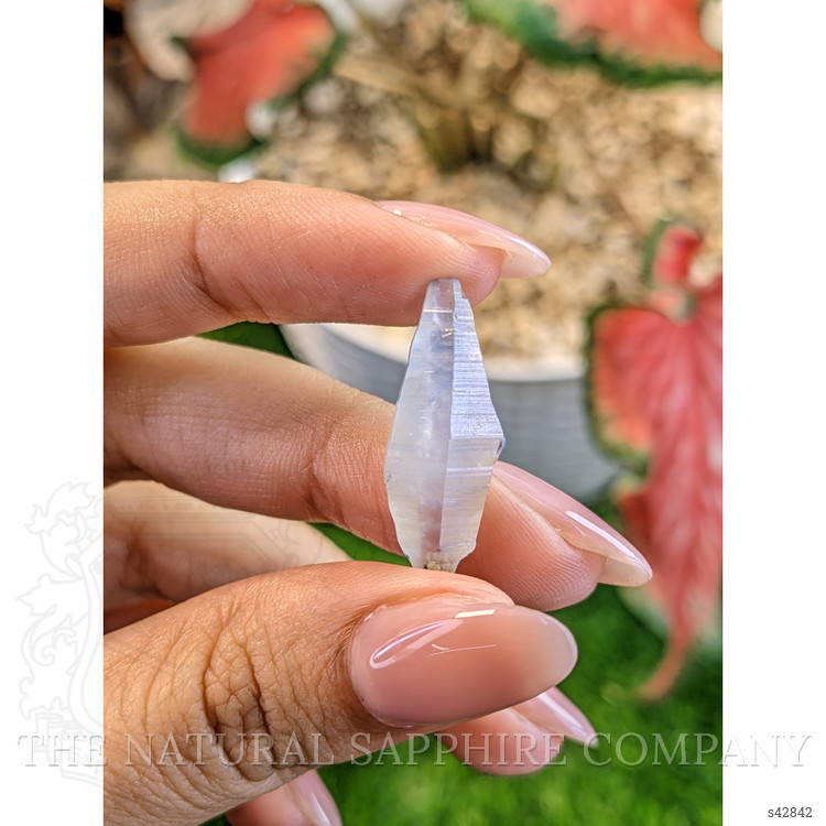 11.97 Ct. Bluish Grey Sapphire Crystal from Ceylon (Sri Lanka)