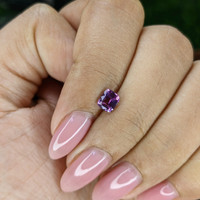0.68 Ct. Purple Sapphire from Tanzania Life Style