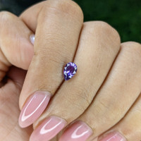 0.74 Ct. Purple Sapphire from Tanzania Life Style