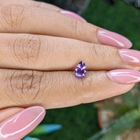 0.74 Ct. Purple Sapphire from Tanzania Life Style