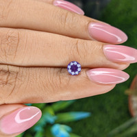 0.96 Ct. Purple Sapphire from Tanzania Life Style