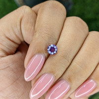 0.96 Ct. Purple Sapphire from Tanzania Life Style