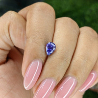 1.07 Ct. Bluish Purple Sapphire from Tanzania Life Style