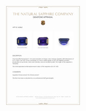 1.18 Ct. Color Change Sapphire from Tanzania Appraisal