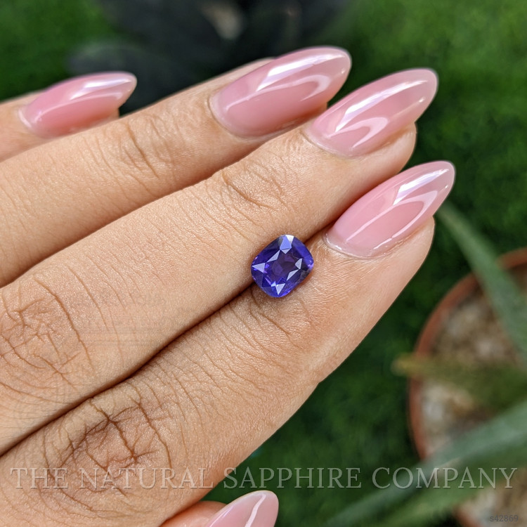 1.34 Ct. Bluish Purple Sapphire from Tanzania