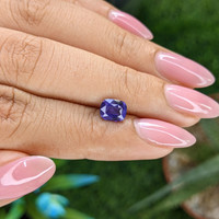 1.34 Ct. Bluish Purple Sapphire from Tanzania Life Style