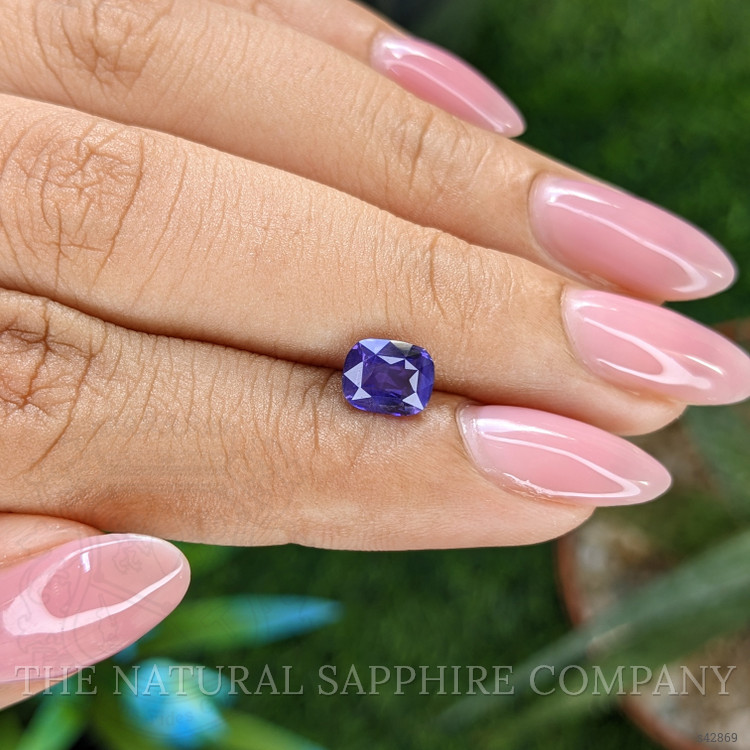 1.34 Ct. Bluish Purple Sapphire from Tanzania
