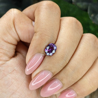 1.53 Ct. Pinkish Purple Sapphire from Tanzania Life Style
