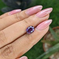 1.53 Ct. Pinkish Purple Sapphire from Tanzania Life Style