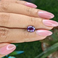 1.53 Ct. Pinkish Purple Sapphire from Tanzania Life Style