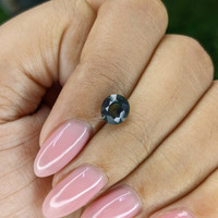 1.61 Ct. Bluish Green Sapphire from Tanzania Life Style