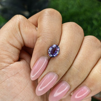 1.84 Ct. Purple Sapphire from Tanzania Life Style