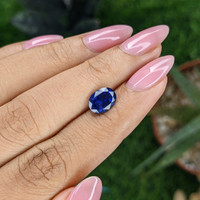 2.06 Ct. Blue Sapphire from Tanzania Life Style