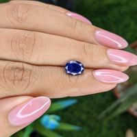 2.06 Ct. Blue Sapphire from Tanzania Life Style