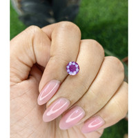 2.14 Ct. Pinkish Purple Sapphire from Tanzania Life Style