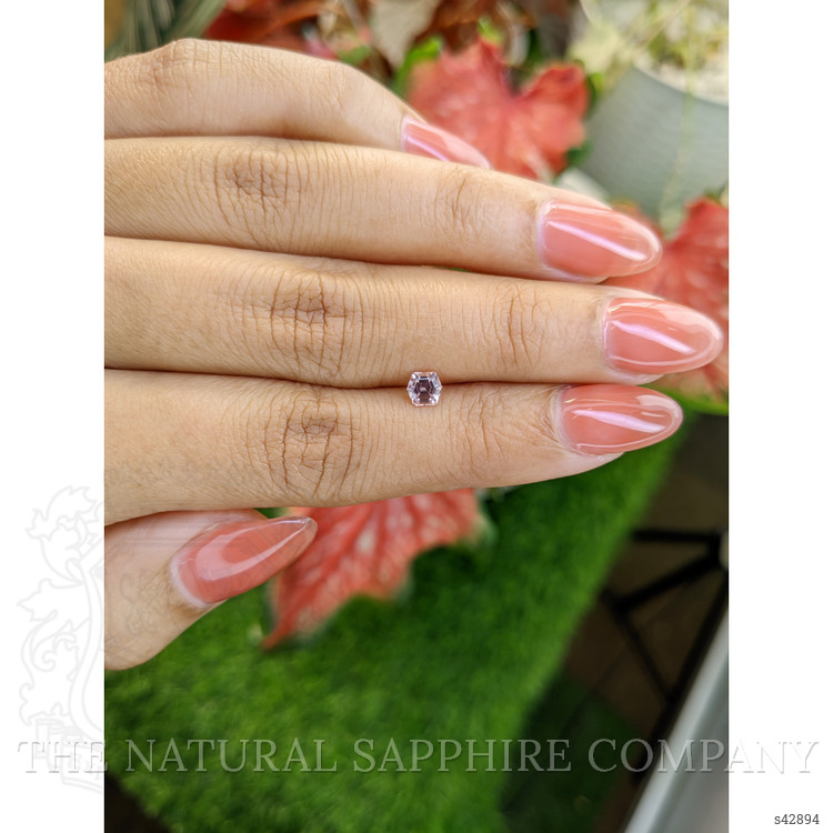 0.45 Ct. Purplish Pink Sapphire from Ceylon (Sri Lanka)