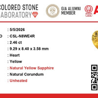 2.46 Ct. Yellow Sapphire from Ceylon (Sri Lanka) Scan Report
