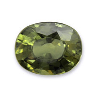 0.61 Ct. Yellowish Green Sapphire from Thailand Video