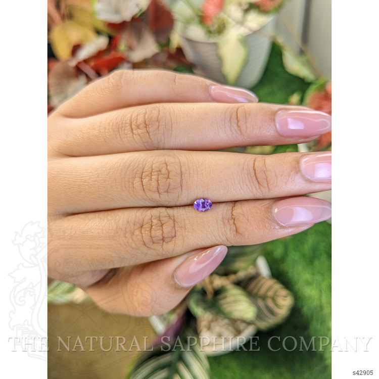0.44 Ct. Pinkish Purple Sapphire from Ceylon (Sri Lanka)