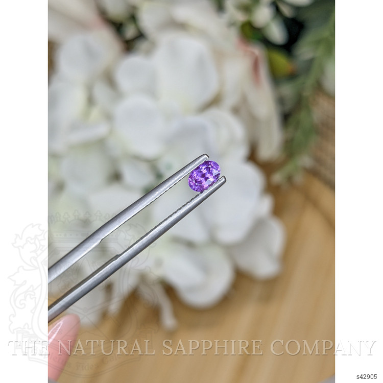 0.44 Ct. Pinkish Purple Sapphire from Ceylon (Sri Lanka)