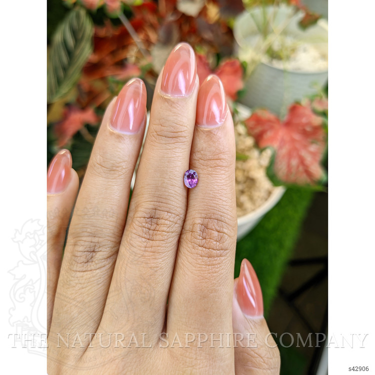 0.53 Ct. Pinkish Purple Sapphire from Ceylon (Sri Lanka)