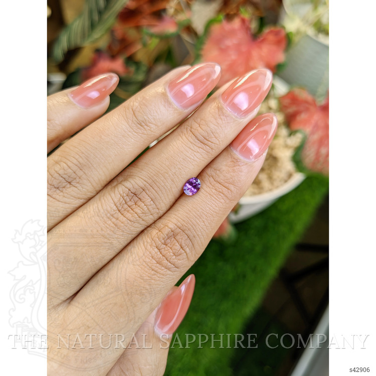 0.53 Ct. Pinkish Purple Sapphire from Ceylon (Sri Lanka)