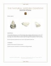 1.10 Ct. Yellow Sapphire from Ceylon (Sri Lanka) Appraisal