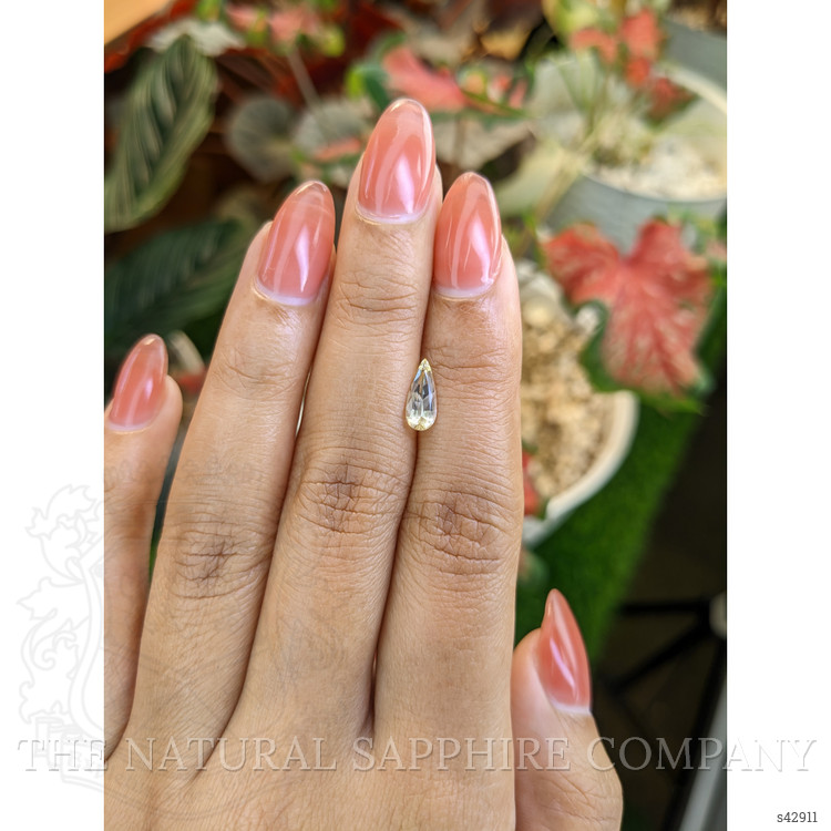 0.88 Ct. Yellow Sapphire from Ceylon (Sri Lanka)