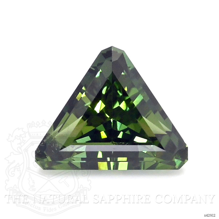 0.69 Ct. Yellowish Green Sapphire from Ceylon (Sri Lanka)
