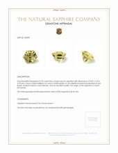 0.29 Ct. Peach Sapphire from Ceylon (Sri Lanka) Appraisal