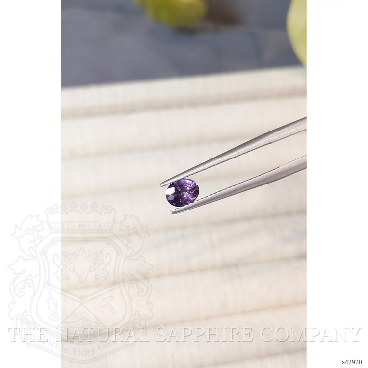 0.63 Ct. Purple Sapphire from Ceylon (Sri Lanka)