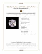 1.49 Ct. White Sapphire from Ceylon (Sri Lanka) Scan Report