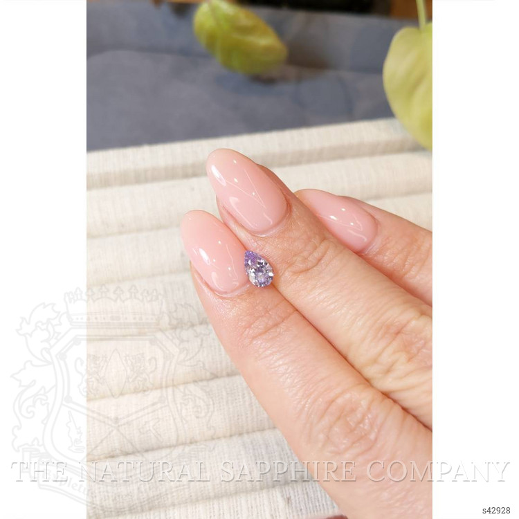 0.87 Ct. Violet Sapphire from Ceylon (Sri Lanka)