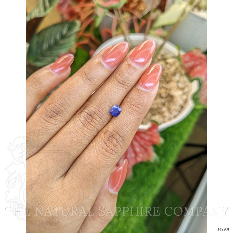 0.68 Ct. Blue Sapphire from Ceylon (Sri Lanka)