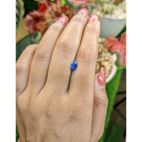 0.79 Ct. Blue Sapphire from Ceylon (Sri Lanka) Life Style