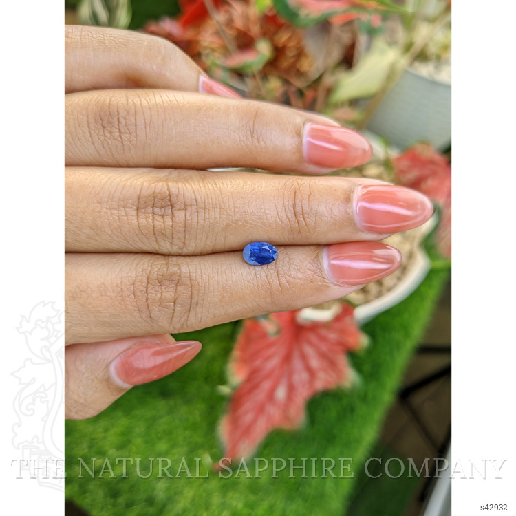 0.79 Ct. Blue Sapphire from Ceylon (Sri Lanka)