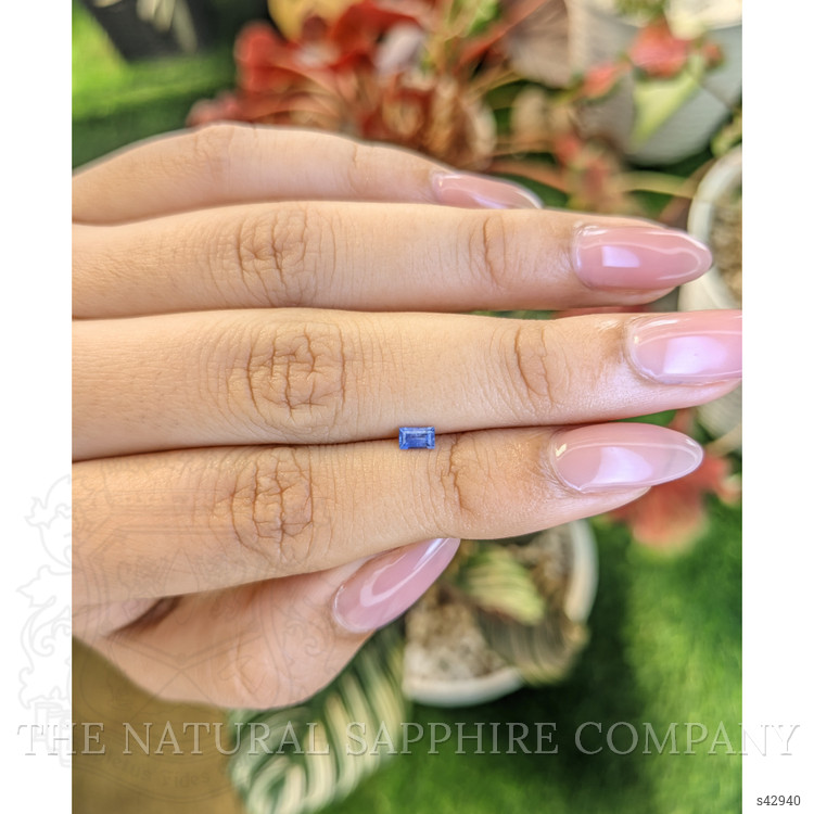 0.22 Ct. Blue Sapphire from Ceylon (Sri Lanka)