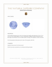 0.55 Ct. Blue Sapphire from Ceylon (Sri Lanka) Appraisal