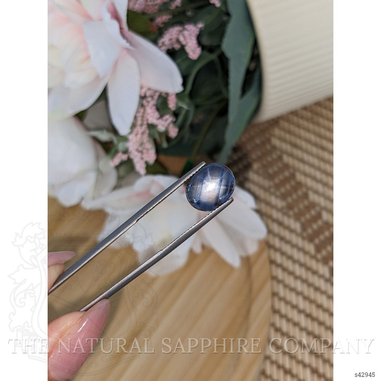 3.65 Ct. Greyish Blue Star Sapphire from Ceylon (Sri Lanka)