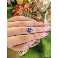 3.65 Ct. Greyish Blue Star Sapphire from Ceylon (Sri Lanka) Life Style