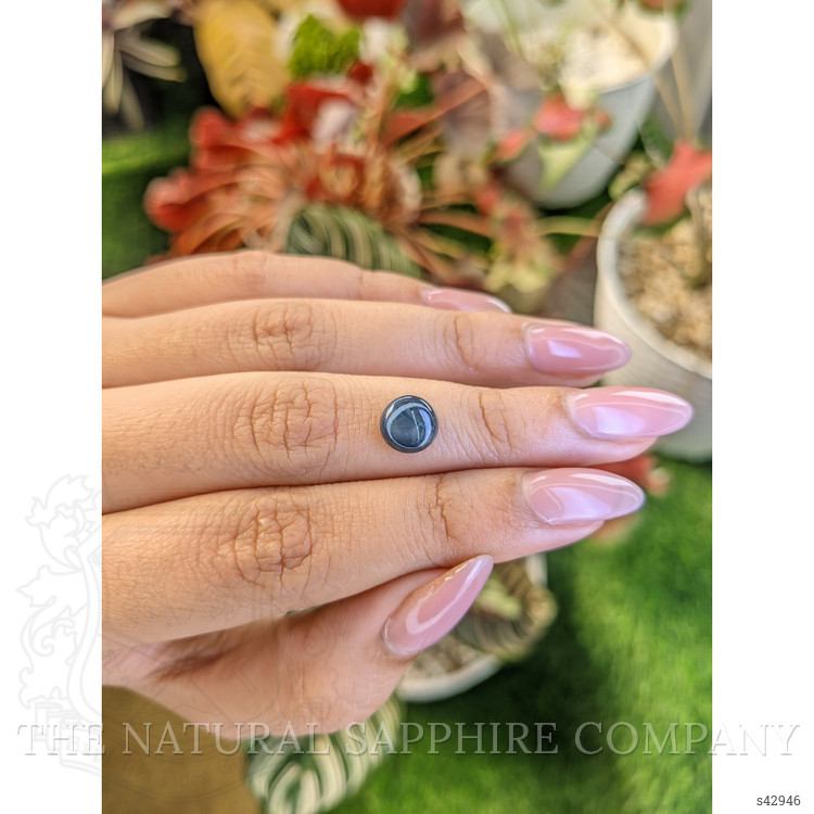 2.67 Ct. Greenish Blue Star Sapphire from Ceylon (Sri Lanka)