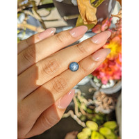 2.67 Ct. Greenish Blue Star Sapphire from Ceylon (Sri Lanka) Life Style