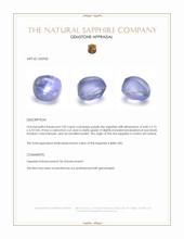 2.03 Ct. Purple Star Sapphire from Ceylon (Sri Lanka) Appraisal