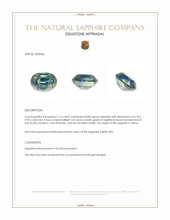 1.12 Ct. Bluish Green Sapphire from Africa Appraisal